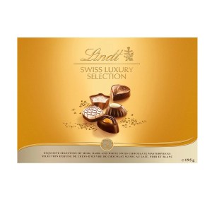 Lindt Swiss Luxury Selection Assorted Chocolate Pralines Gift Box, 195g