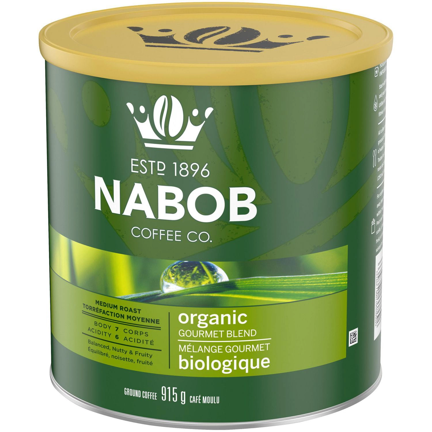 NABOB Organic Gourmet Blend Ground Coffee 915g - Image 7