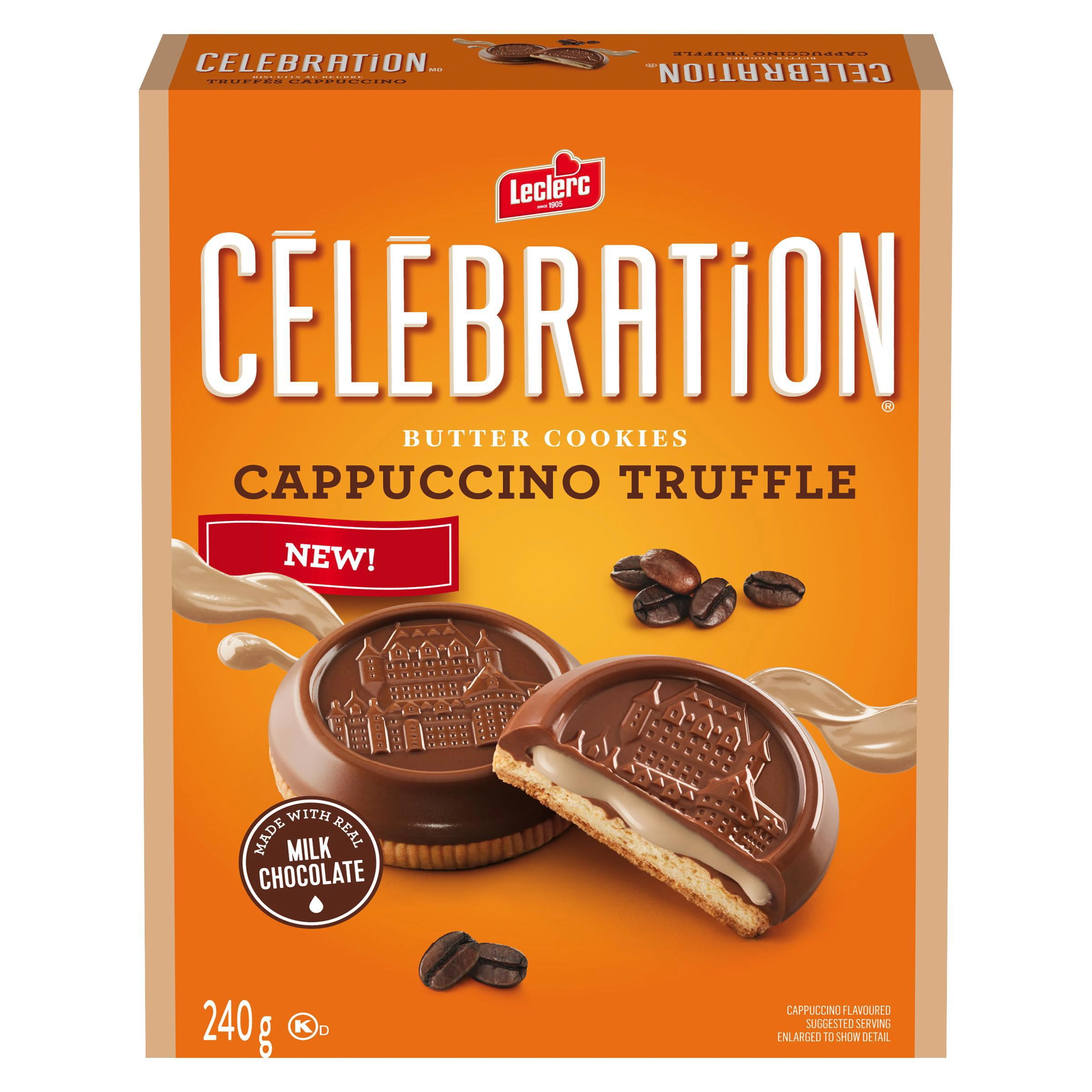 Leclerc Celebration Cappuccino Truffle Milk Chocolate Cookie