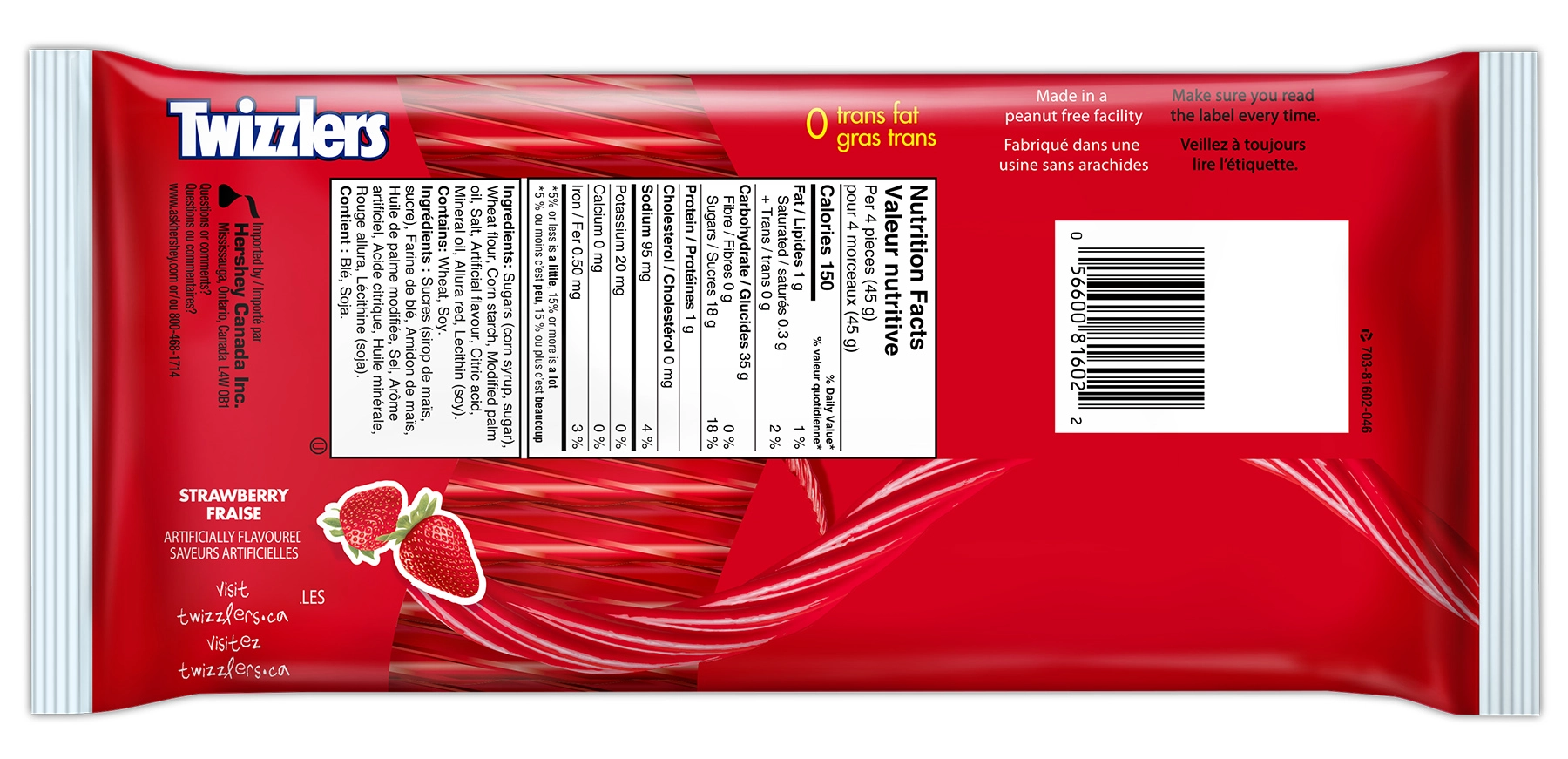 TWIZZLERS Strawberry Twists Candy 454g - Image 2