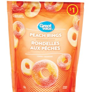 Great Value Peach Rings Candy 125g