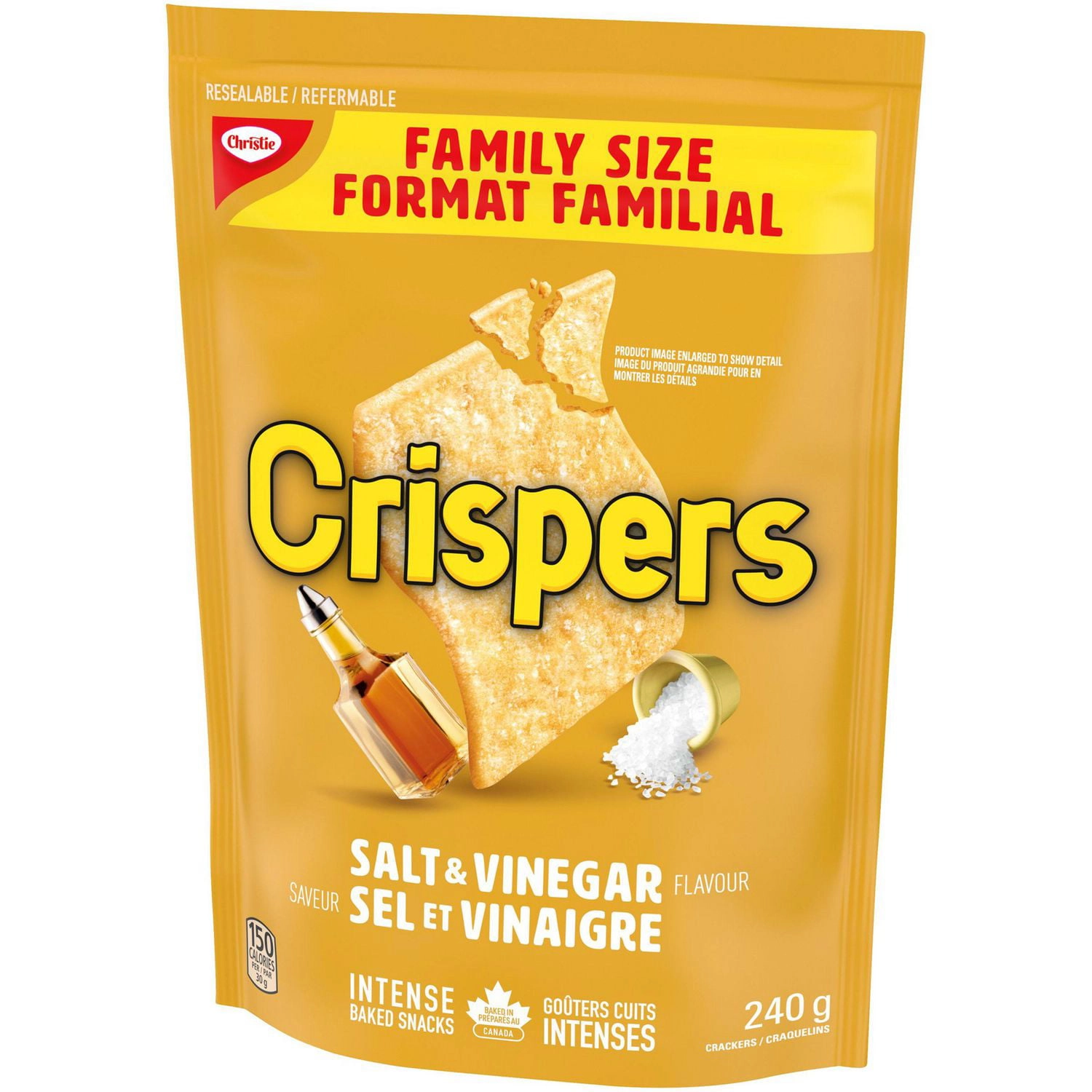 Christie Crispers Salt & Vinegar Flavour Family Size Salty Snacks - Image 4