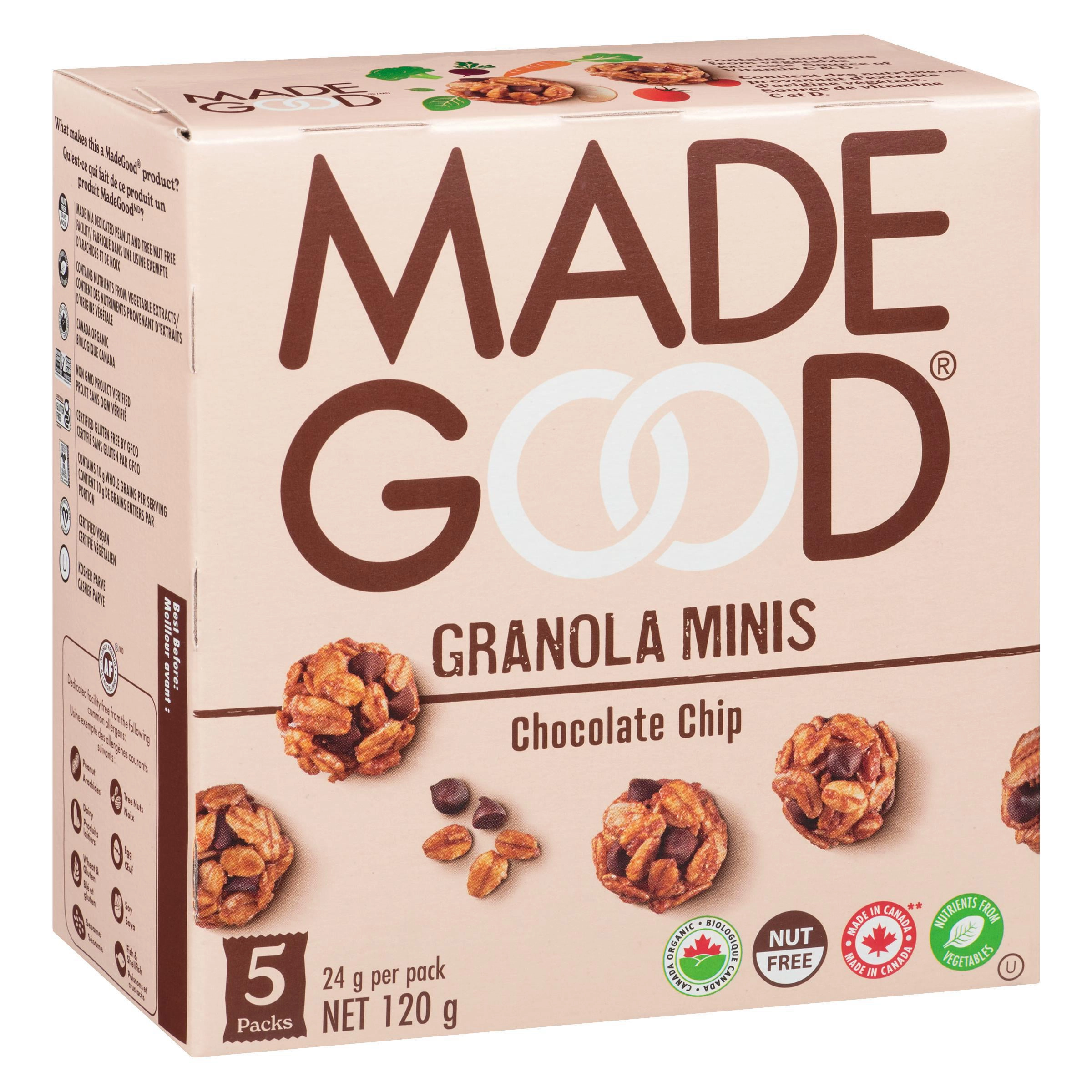 MadeGood Chocolate Chip Granola Minis 5pk 120g - Image 5