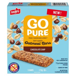 Go Pure Oat Soft Baked Chocolate Chip Bars 175g