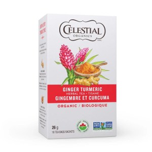 Celestial Seasonings Organics Ginger and Turmeric Herbal Tea Bags