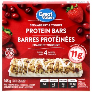 Great Value Strawberry & Yogurt Protein Bars
