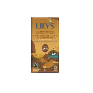 Lily's Sweets 40% No Sugar Added Salted Caramel Bar 80g
