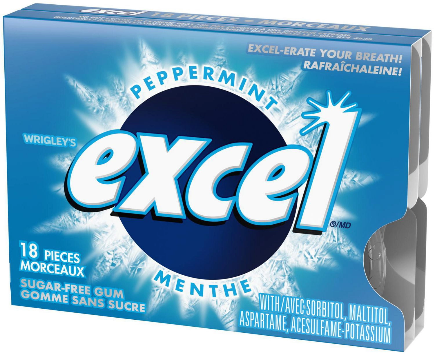 Excel Peppermint Flavoured Sugar Free Chewing Gum, 3 Packs - Image 2