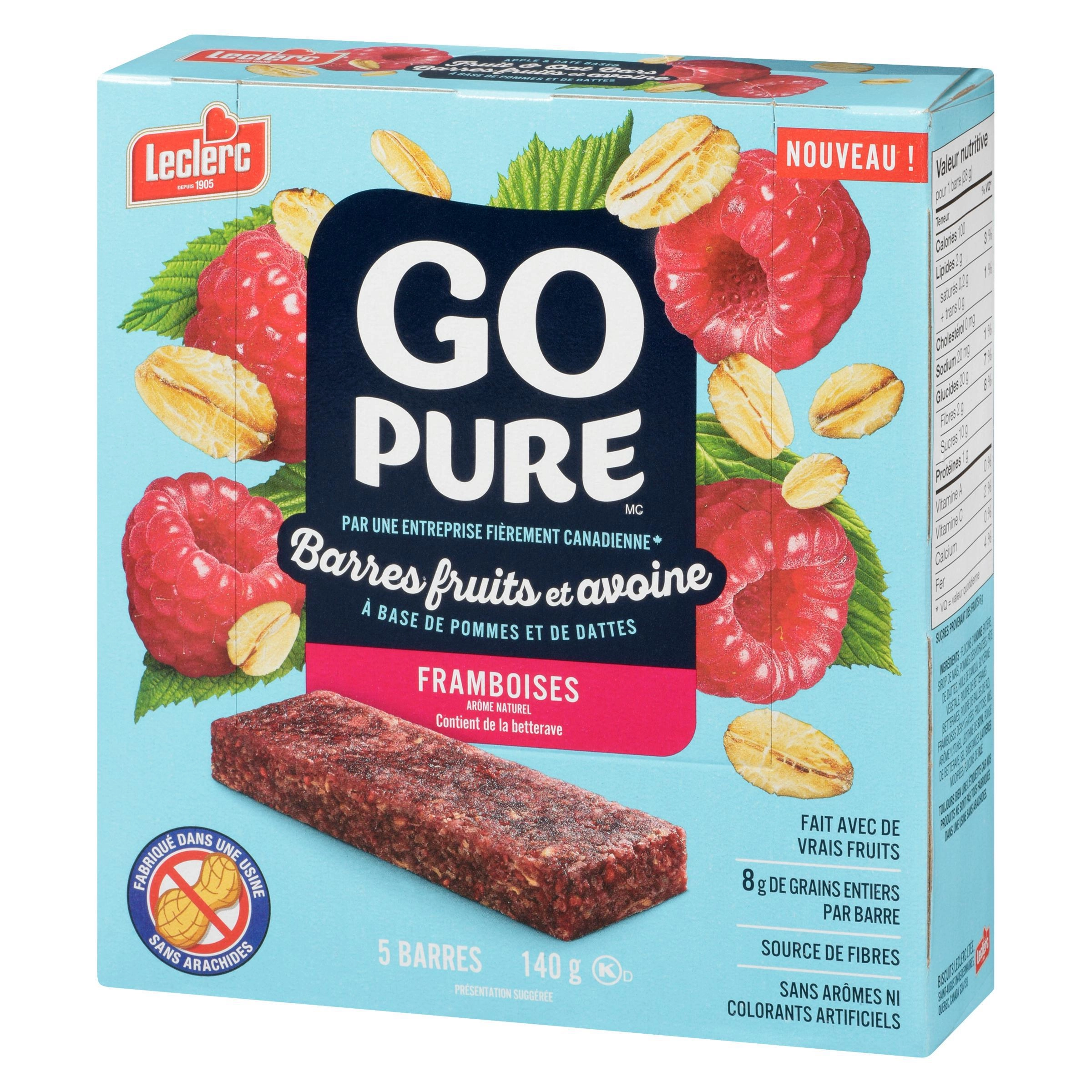 Go Pure Raspberry Fruit & Oat Bars 140g - Image 9