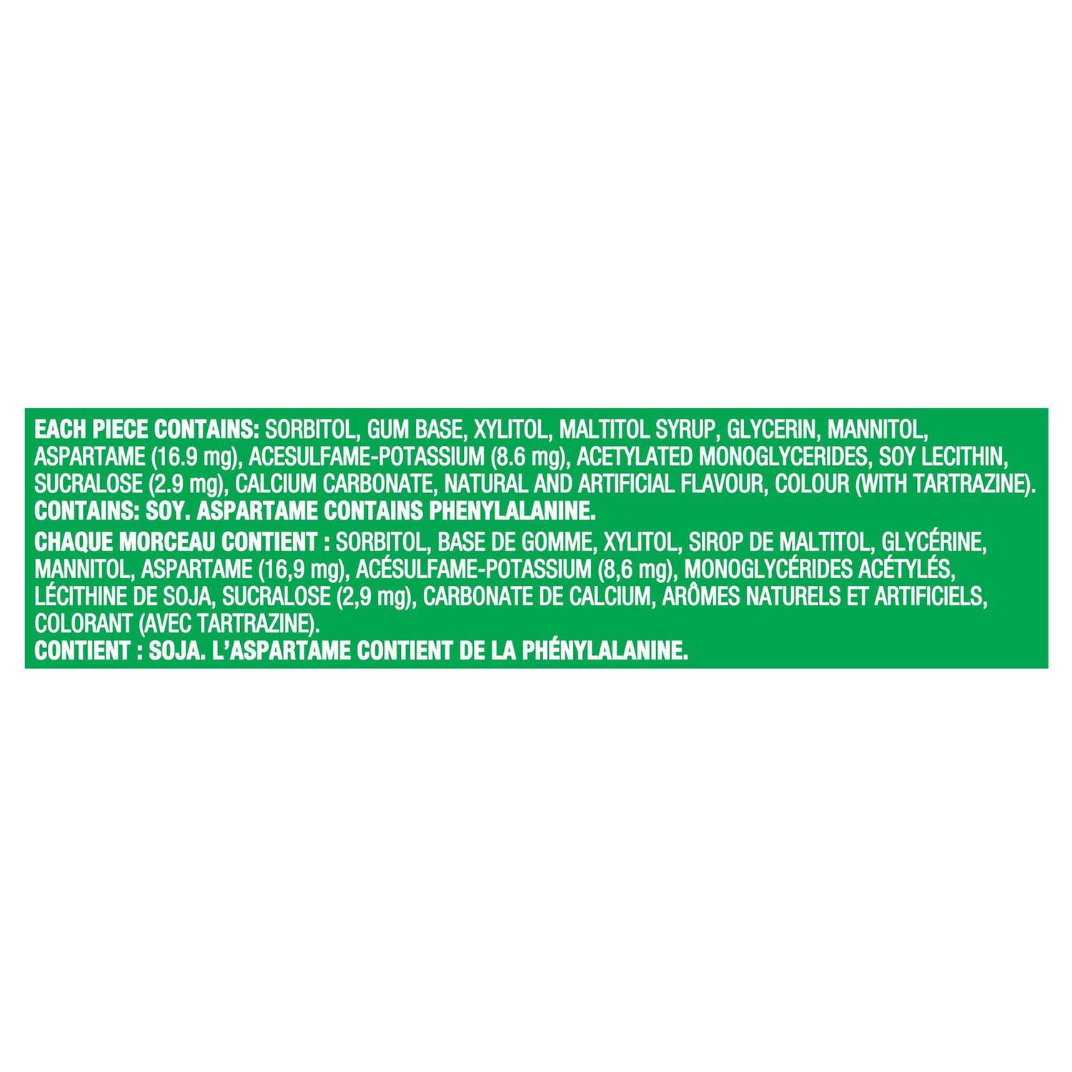 Trident Sugar Free Gum, Spearmint Flavour, 3 Packs (42 Pieces Total) 67.2g - Image 6