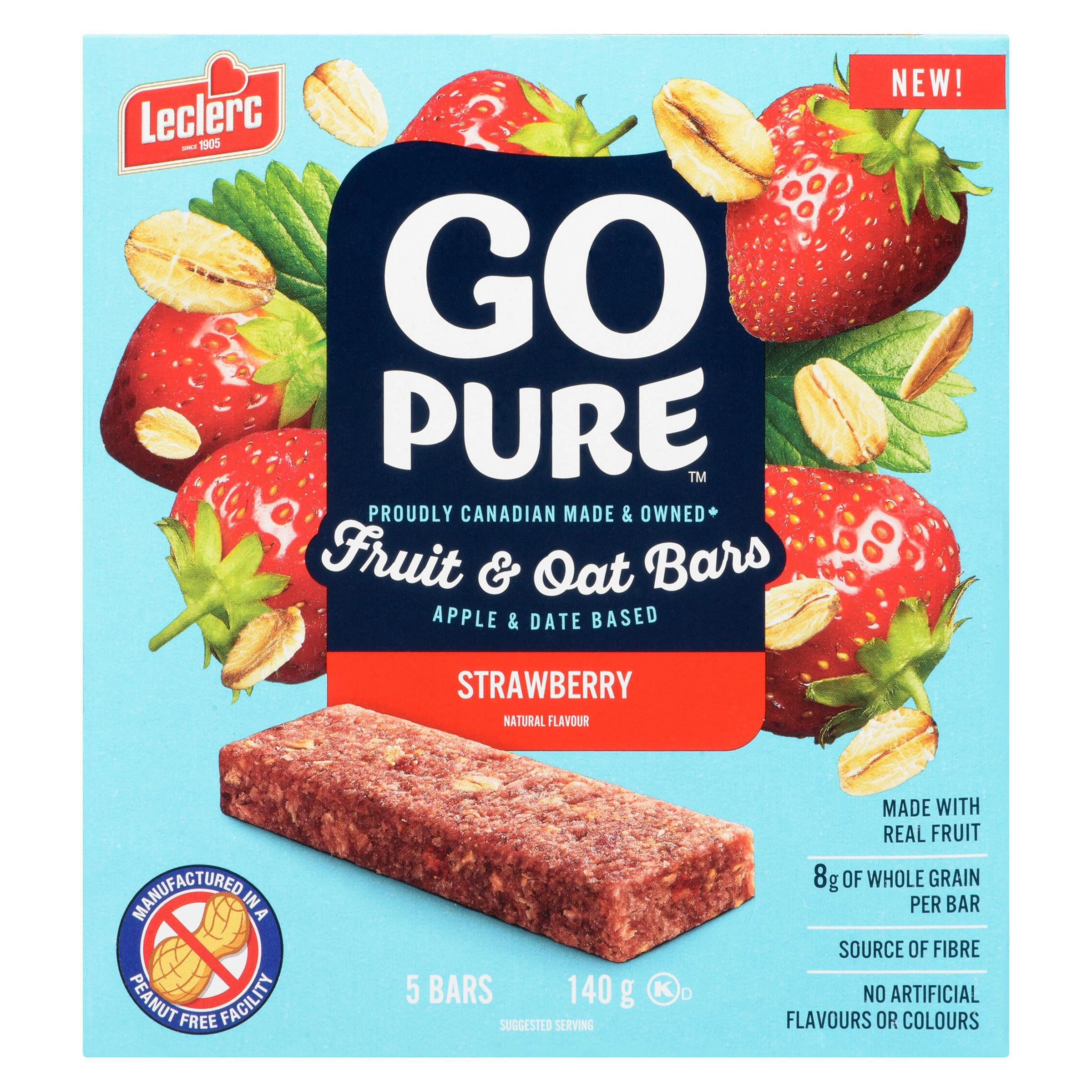 Go Pure Strawberry Fruit & Oat Bars 140g - Image 3