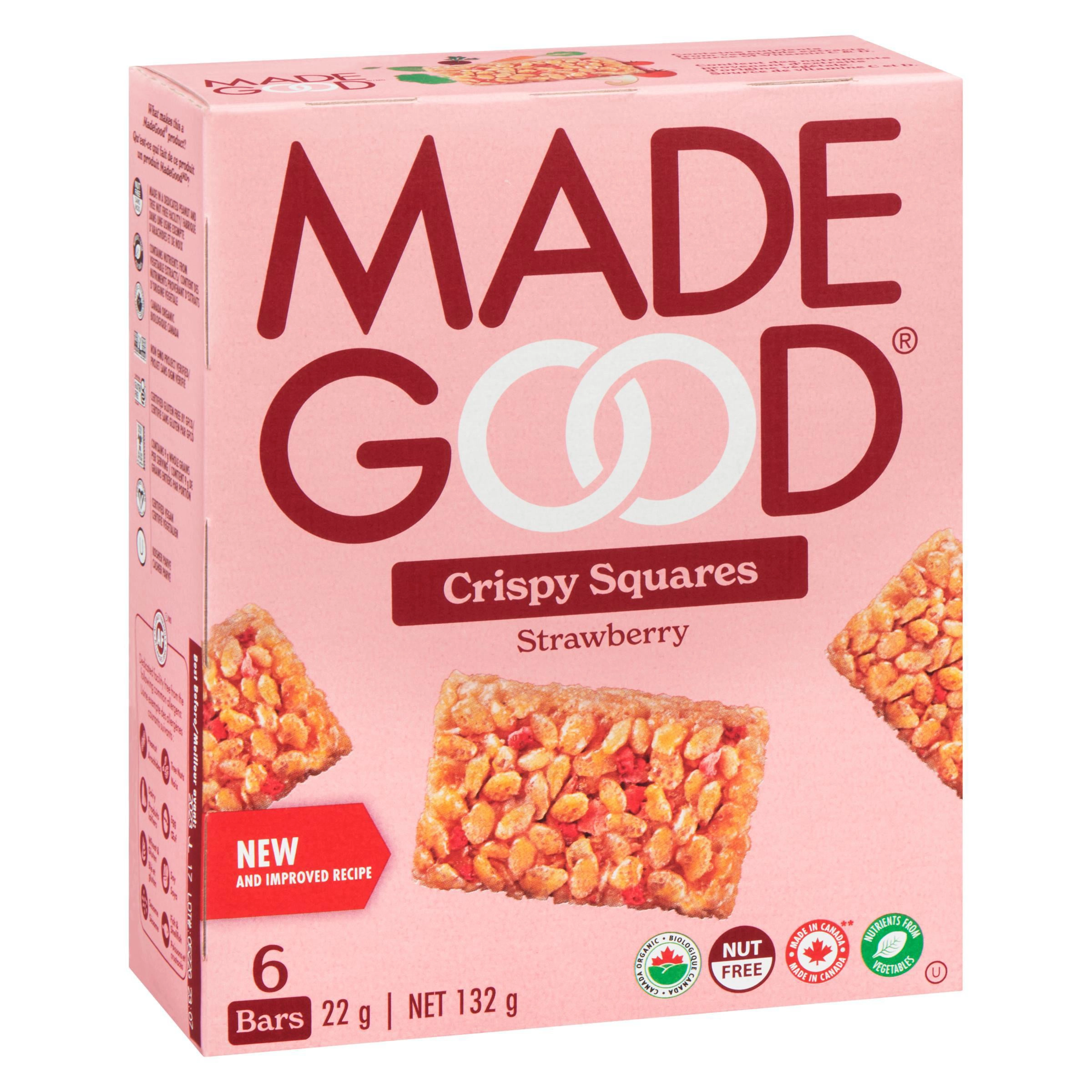 MadeGood Strawberry Crispy Squares 6pk 132g - Image 5