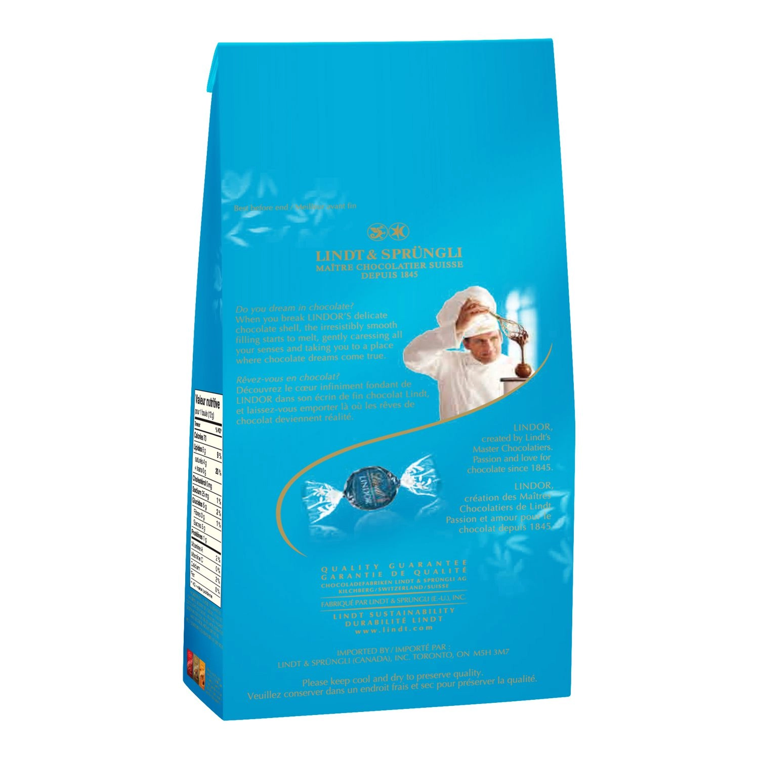 Lindt Lindor Sea Salt Milk Chocolate Truffles, 150-Gram Bag - Image 4