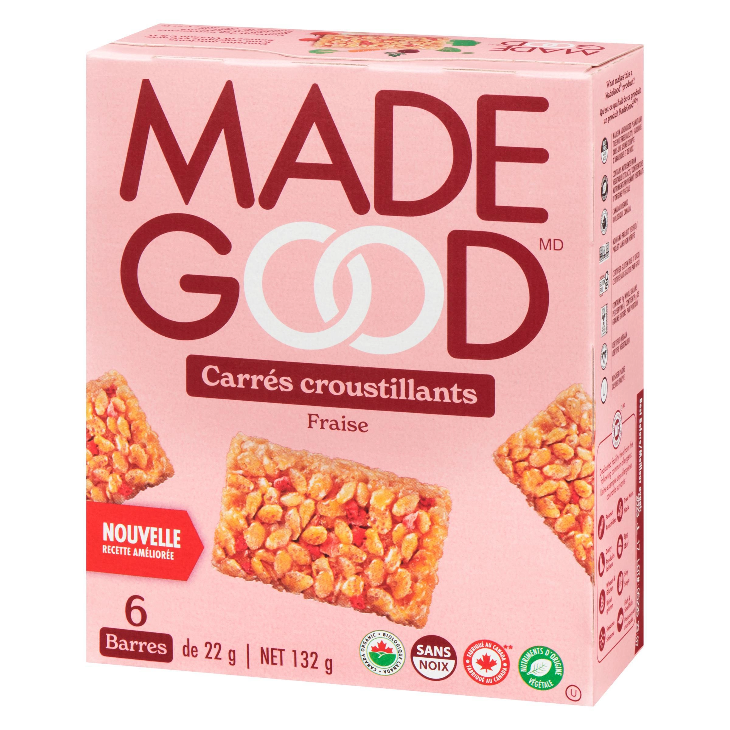 MadeGood Strawberry Crispy Squares 6pk 132g - Image 8