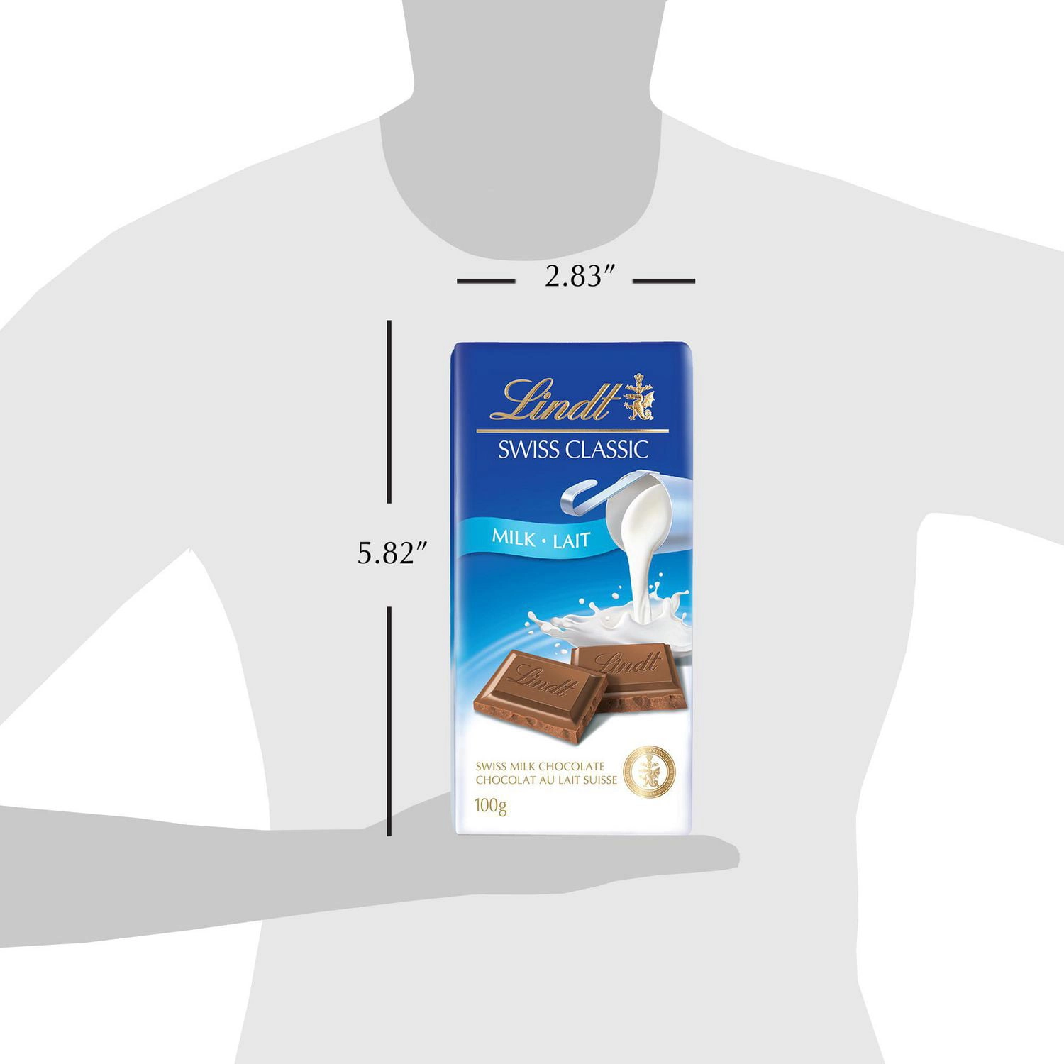 Lindt Swiss Classic Milk Chocolate Bar, 100g - Image 5
