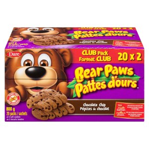 Bear Paws Chocolate Chip Cookies