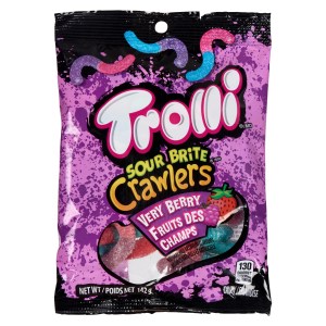 Trolli Sour Brite Crawlers Very Berry Gummy Candy 142g