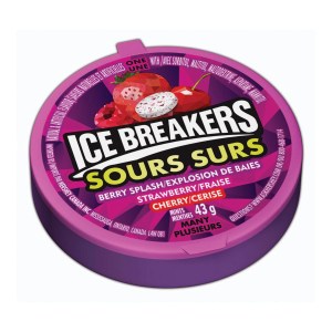 Hershey's ICE BREAKERS Sours Berry Flavoured Mints 43g