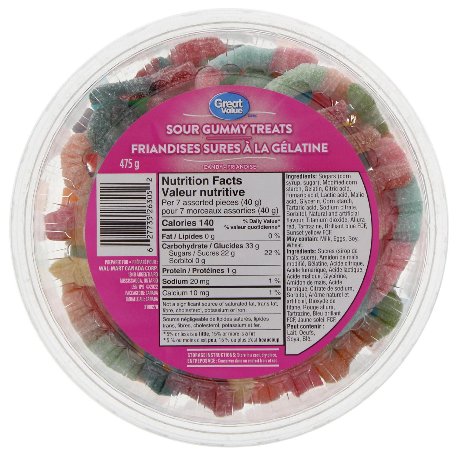 Great Value Sour Gummy Treats