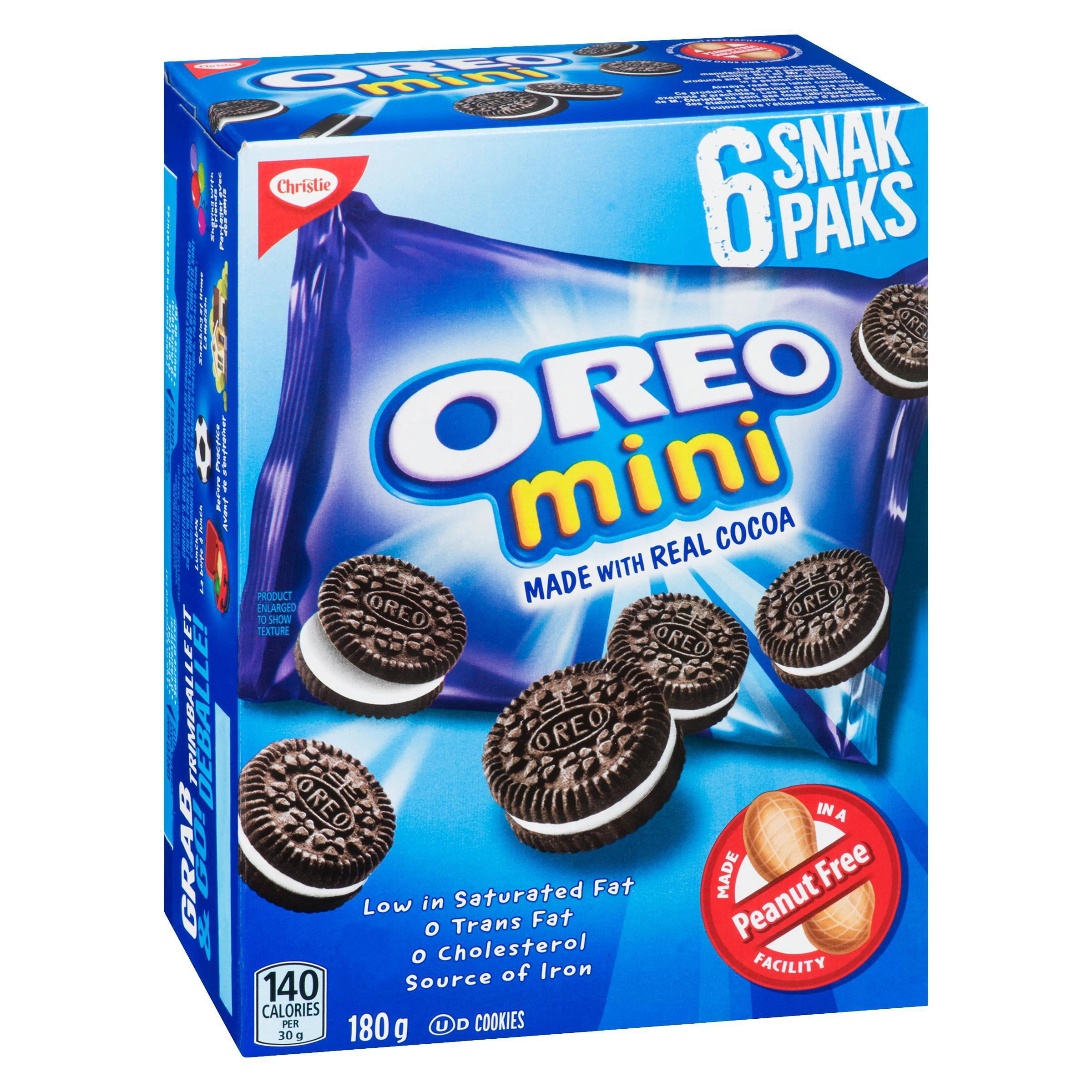 Christie Oreo Mini 6 Snak Paks Cookies 180 G - Image 5
