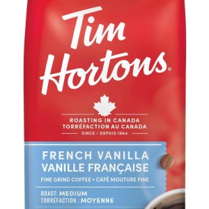 Tim Hortons French Vanilla Light Medium Roast Coffee 300g