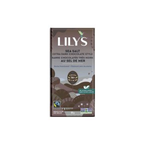 Lily's Sweets 70% No Sugar Added Extra Dark Bar - Sea Salt 80g