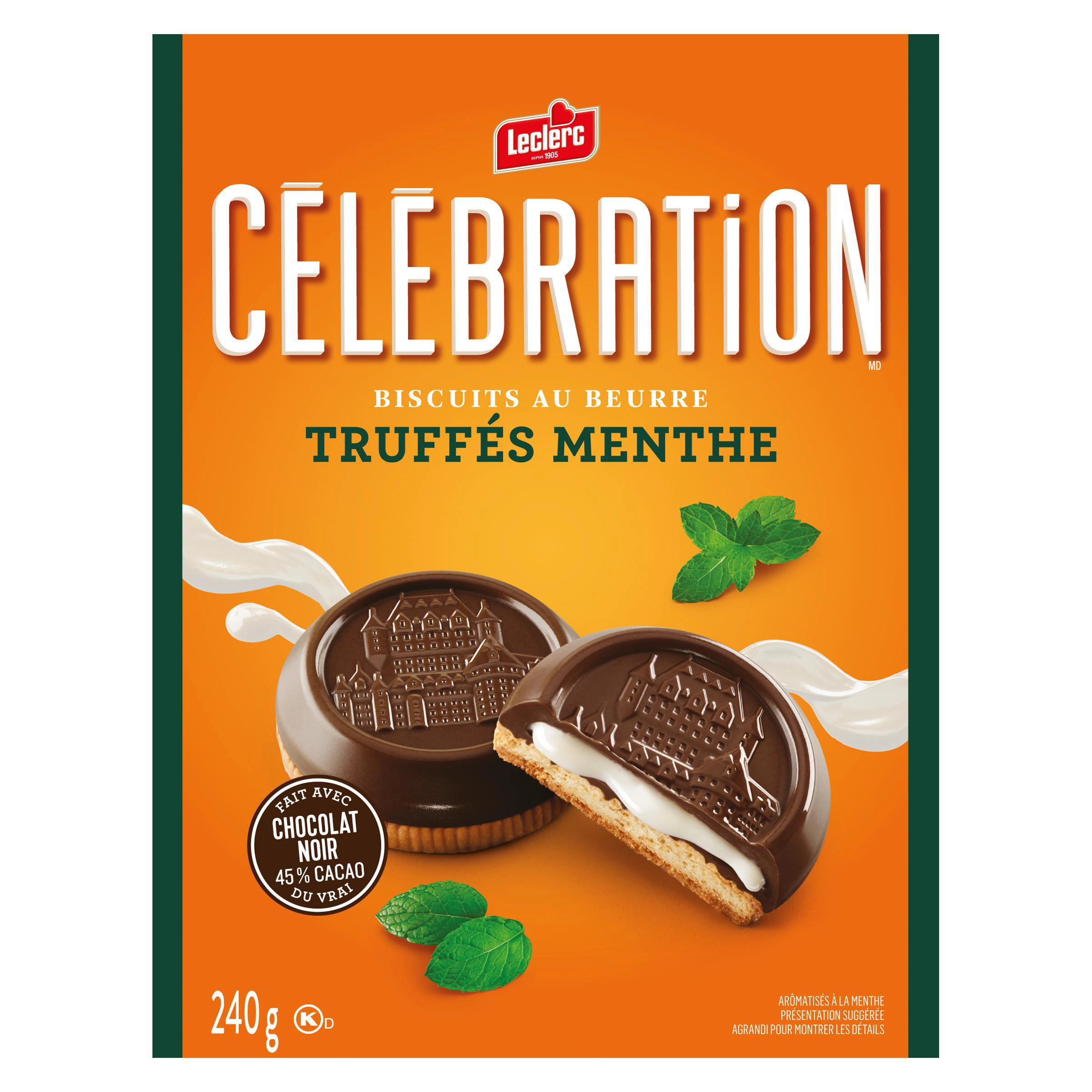Celebration Mint Truffle Dark Chocolate Cookies 240g - Image 3