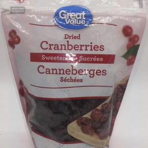 Great Value Dried Cranberries Sweetened 375g