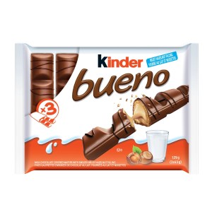 KINDER BUENO Milk Chocolate and Hazelnut Cream Candy Bars 129g