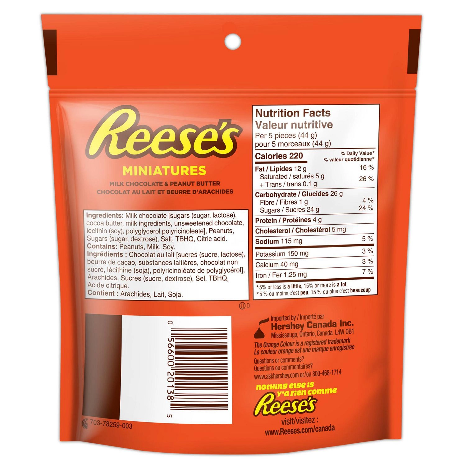 Reese's Miniatures Peanut Butter Cups Candy 230g - Image 3
