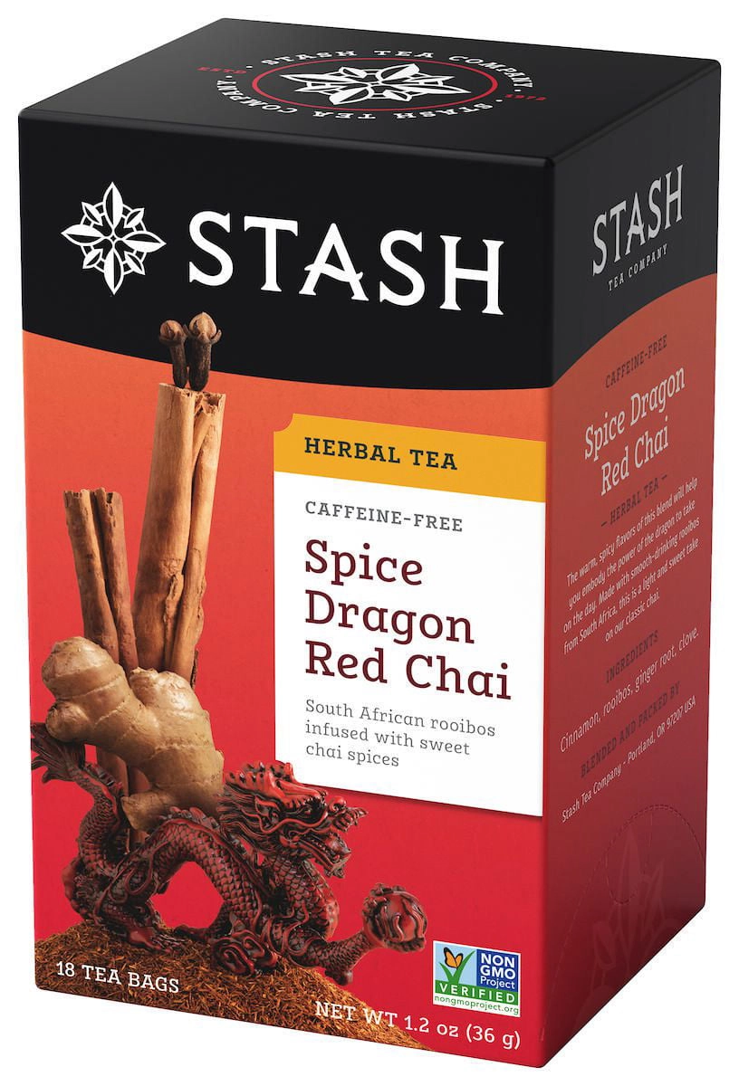 Stash Spice Dragon Red Chai Herbal Tea 18 Count 36g