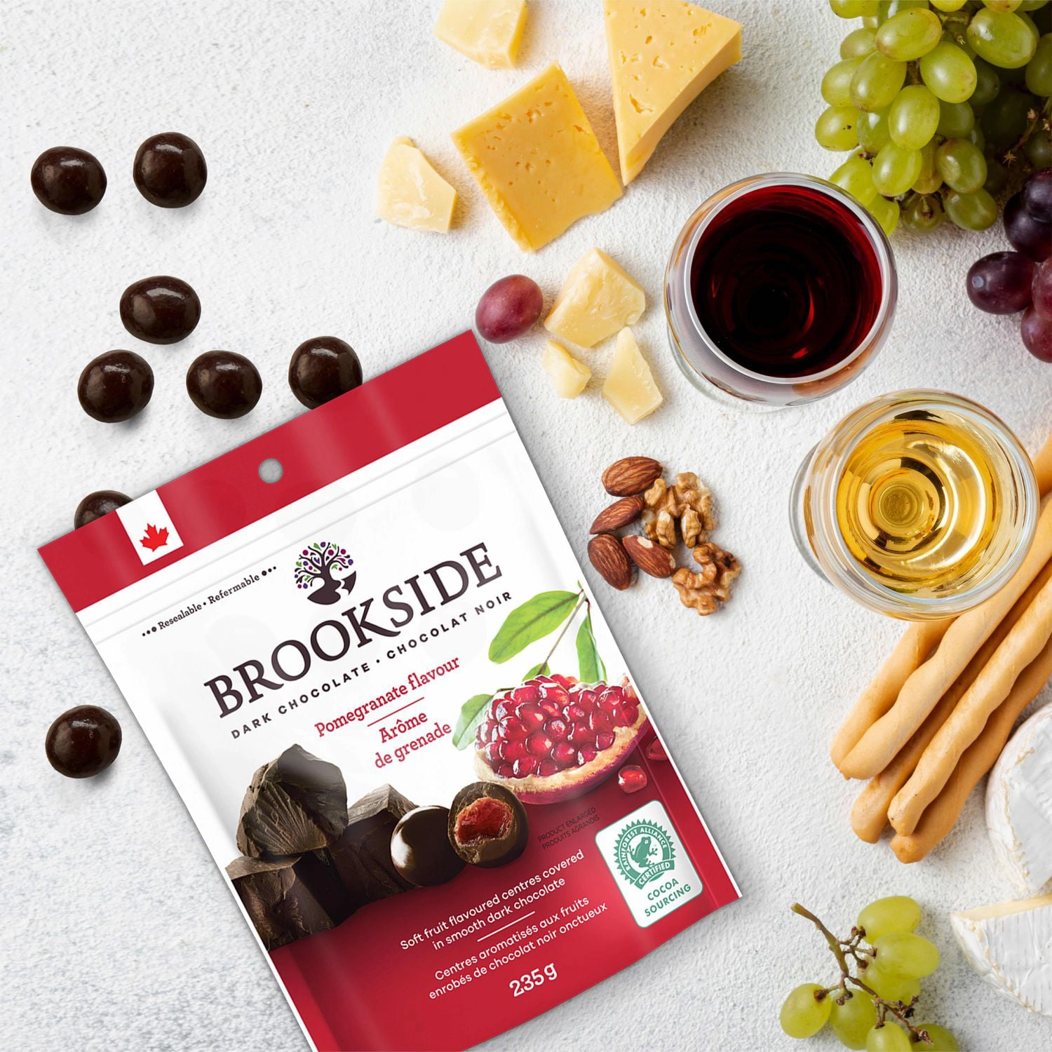 Brookside Dark Chocolate, Pomegranate Flavour 235g - Image 2