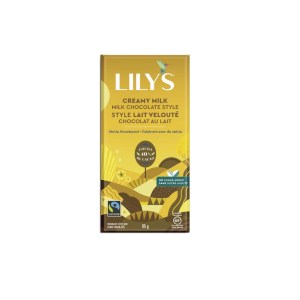 Lily's Sweets 40% No Sugar Added Creamy Milk Chocolate Style Bar 85g
