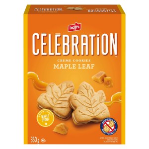 Celebration Leclerc Maple Leaf Creme Cookies 350g