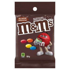 M&M'S Milk Chocolate Candies, Sharing Bag, 120g