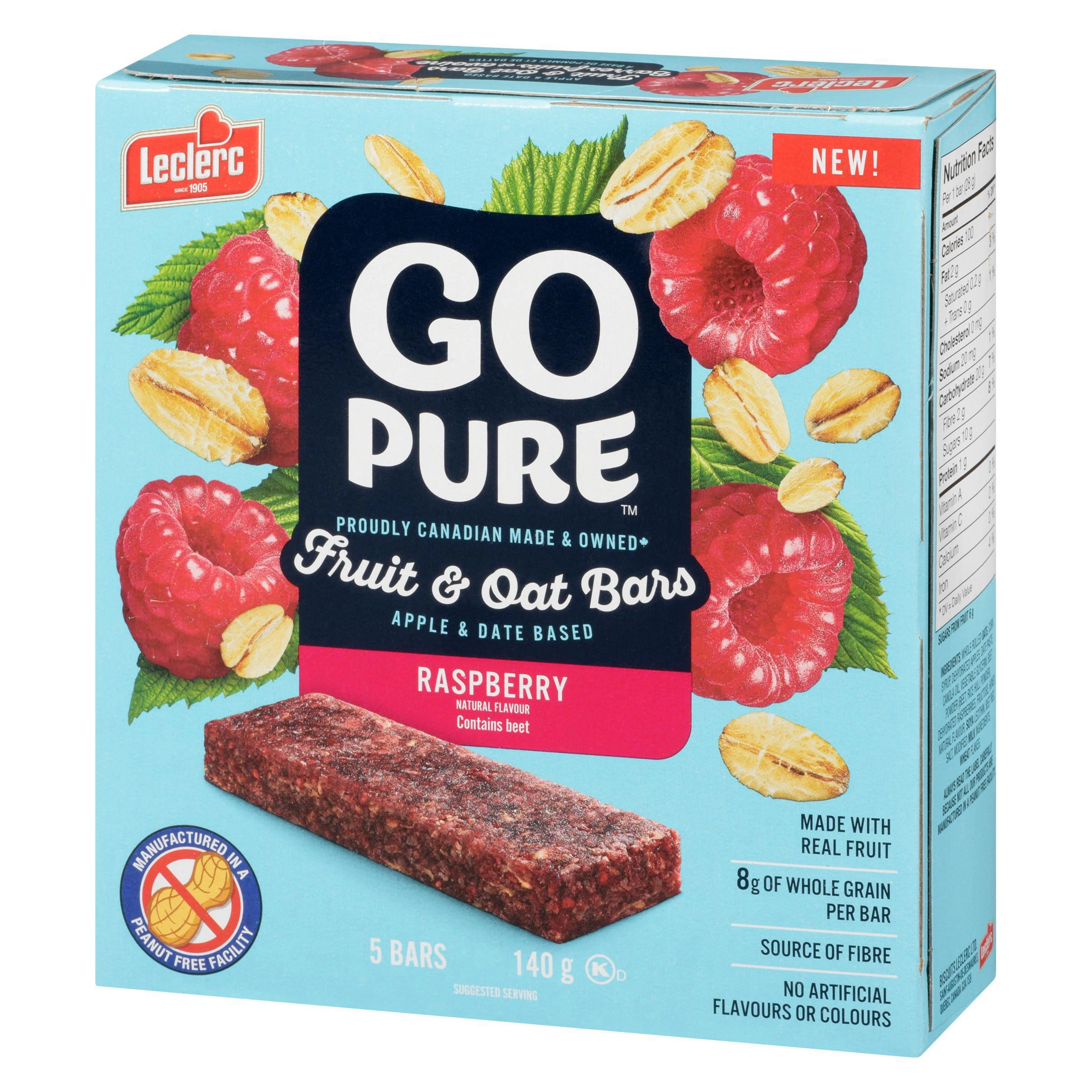 Go Pure Raspberry Fruit & Oat Bars 140g - Image 8