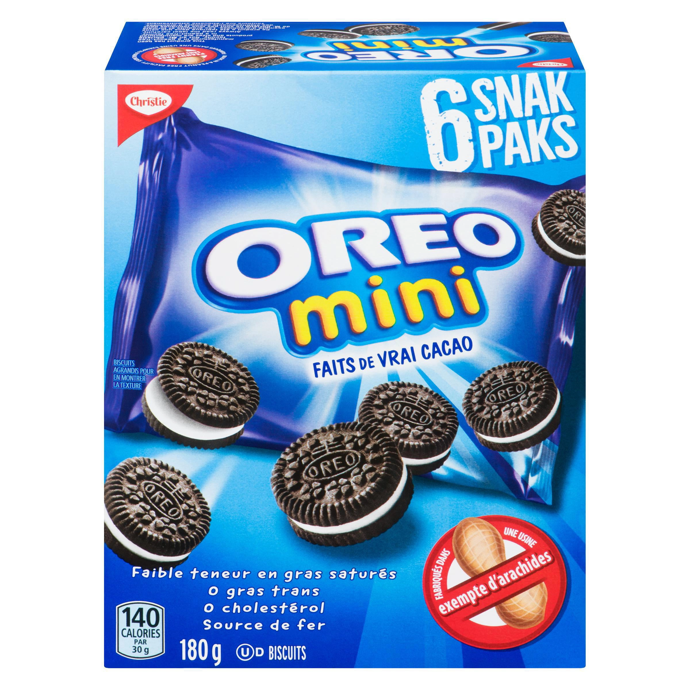Christie Oreo Mini 6 Snak Paks Cookies 180 G - Image 4