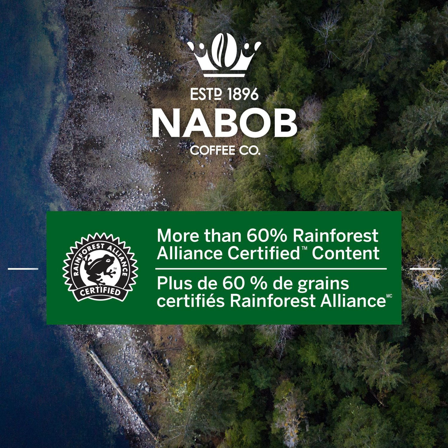 NABOB Organic Gourmet Blend Ground Coffee 915g - Image 3