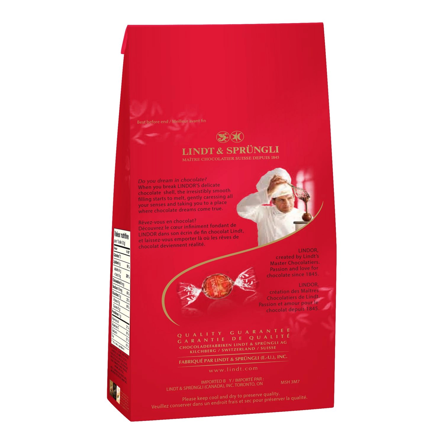 LINDOR Milk Chocolate Truffles, 150-Gram Bag - Image 2