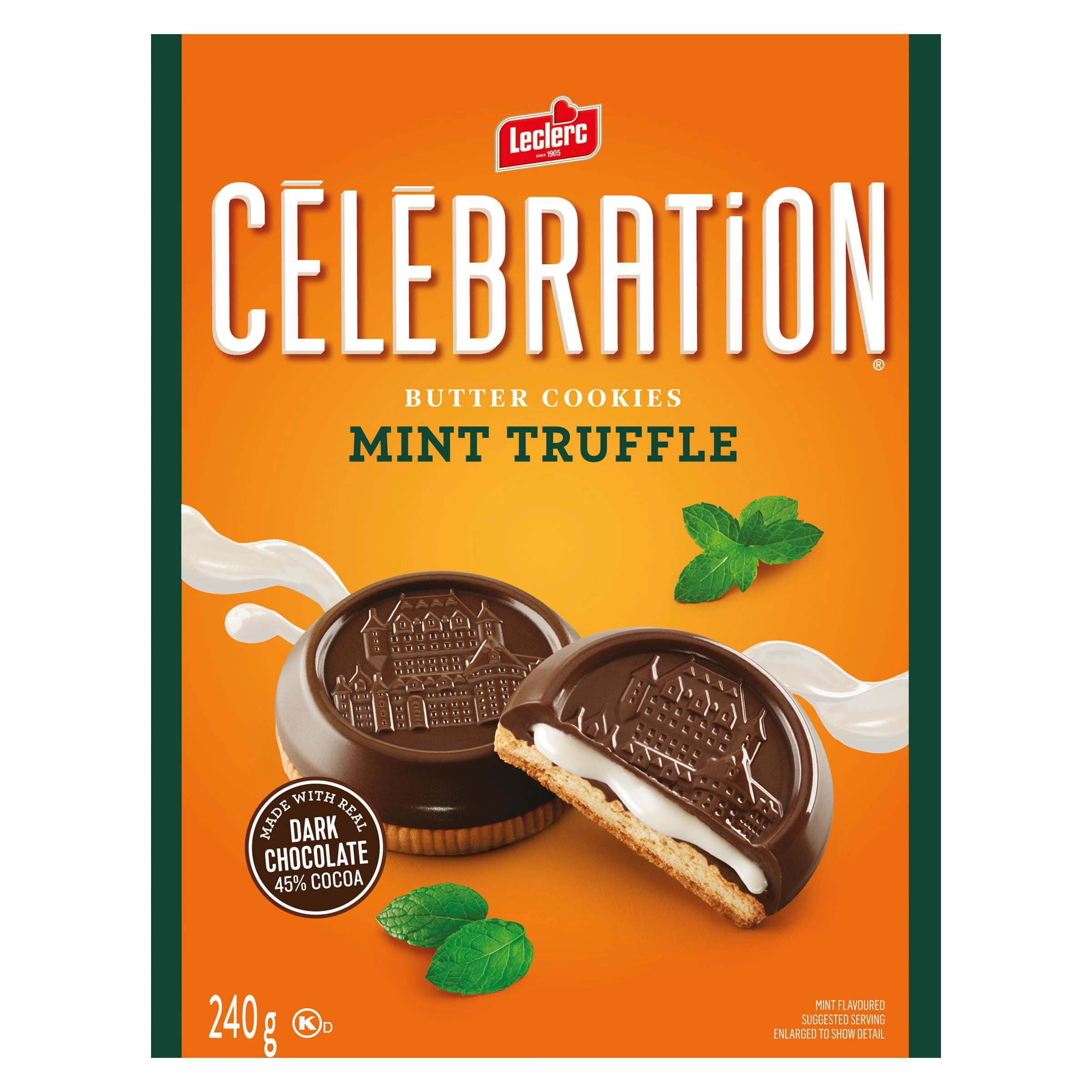 Celebration Mint Truffle Dark Chocolate Cookies 240g - Image 2