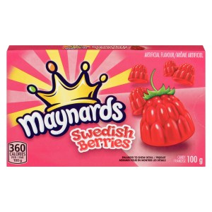 Maynards Swedish Berries Gummy Candy, 100g