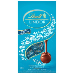 Lindt Lindor Sea Salt Milk Chocolate Truffles, 150-Gram Bag