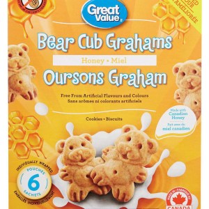 Great Value Bear Cub Grahams Honey Cookies