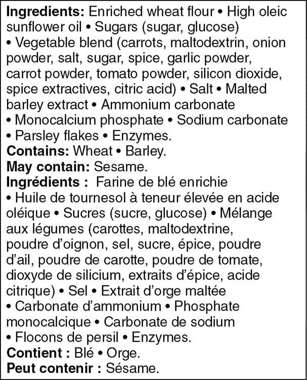 Great Value Thin Vegetable Crackers - Image 3