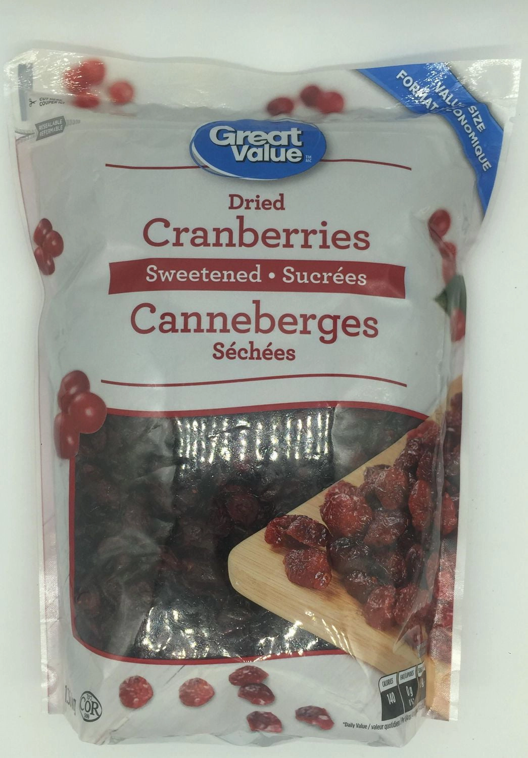 Great Value Dried Sweetened Cranberries