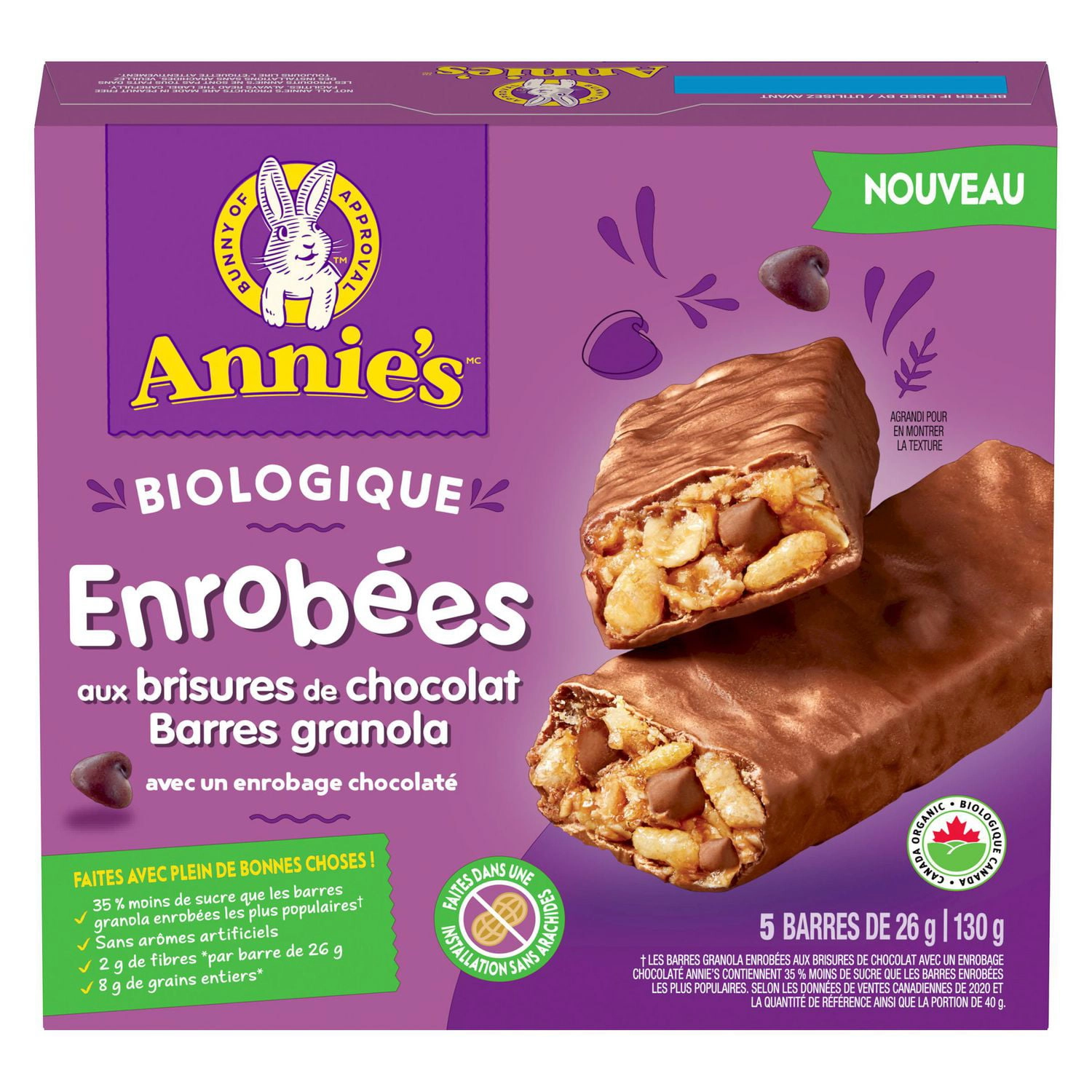 Annie's Organic Dipped Chocolate Chip Granola Bars - Image 7