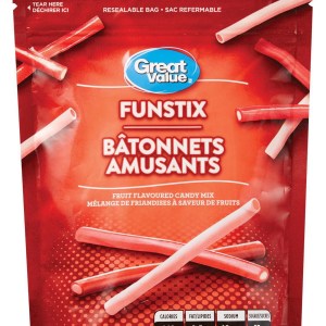 Great Value Funstix Fruit Flavoured Candy Mix