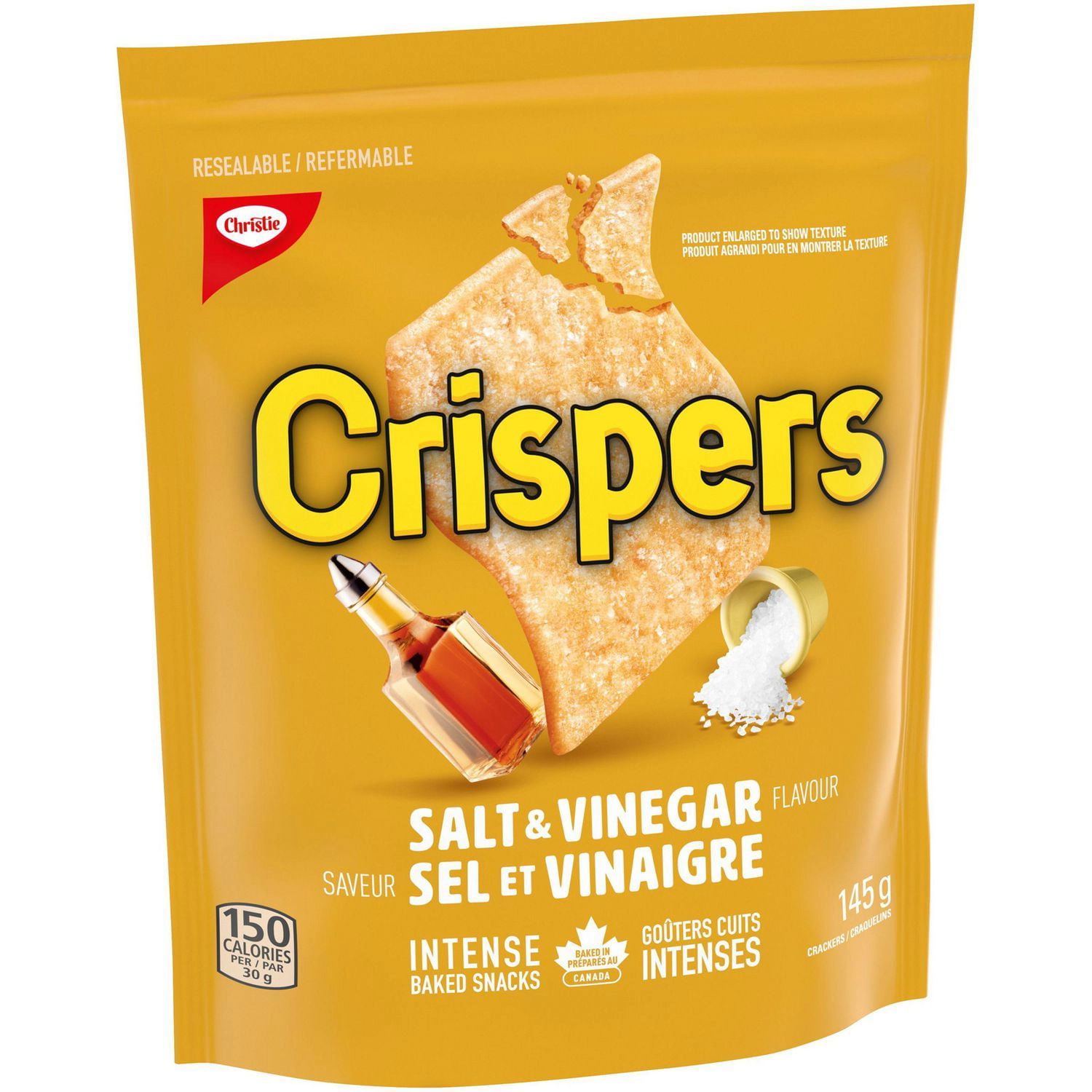 Christie Crispers Salt & Vinegar Cracker Snacks, 145g - Image 3