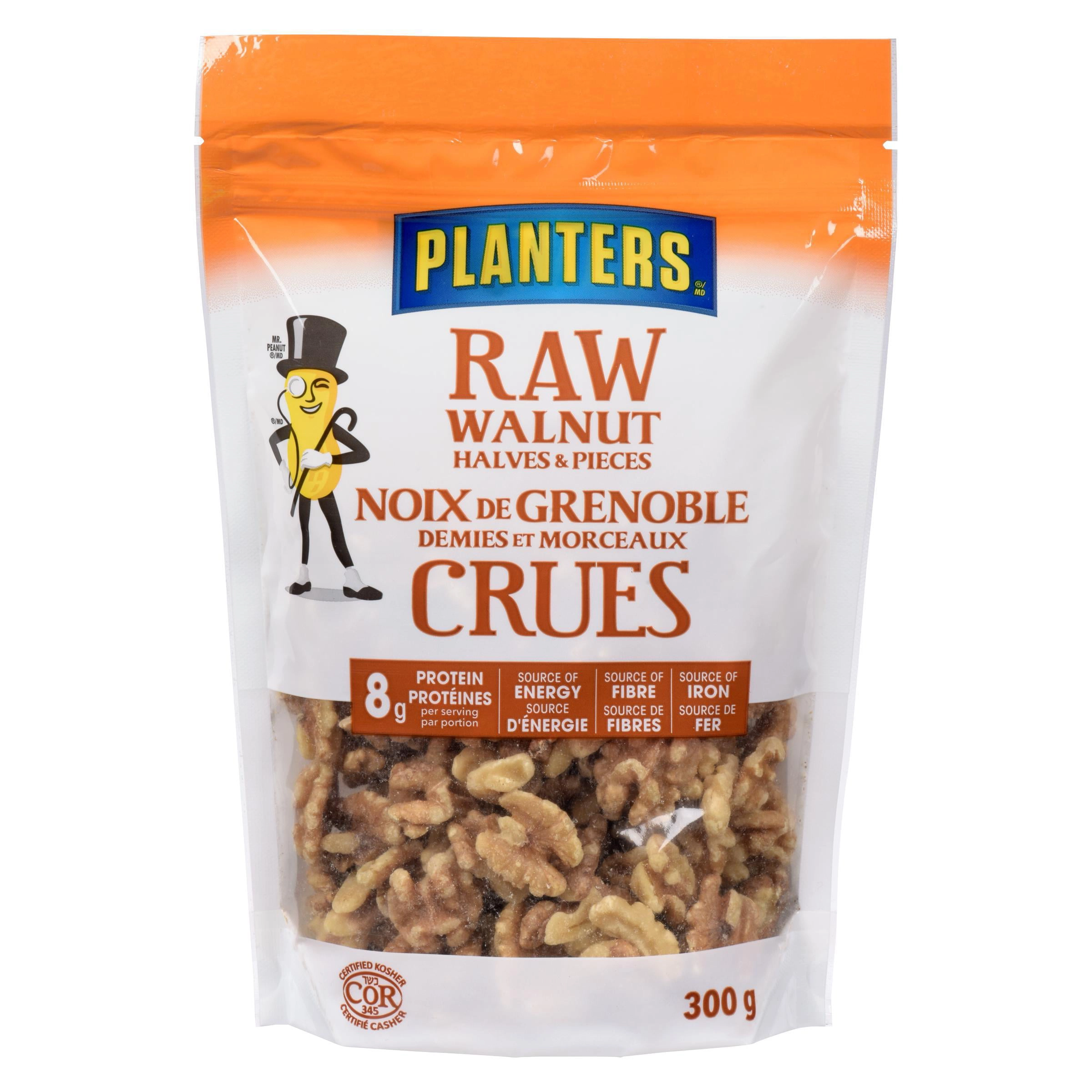 Planters Raw Walnut Halves & Pieces 300g - Image 2
