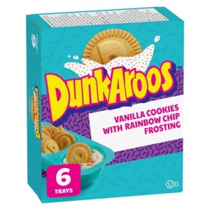 Betty Crocker Dunkaroos Vanilla Cookies and Vanilla Frosting with Rainbow Sprinkles, 6 ct